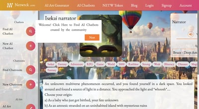 Netwrck AI Chat, AI-Charaktere, AI-Kunstgenerator preview